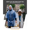 thumbnail image 4 of Ponchos de lluvia desechables Hagon PRO, paquete de 5 para adultos, 4 of 7