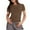 Brown-Z2, variant on YDKZYMD Crop Tops for Women Party Wear Slim Fitted Crew Neck Teen Girls Tight Shirt Short Sleeve Y2k Layering Athletic Basic Tee Trendy Cute Juniors Tops Black XS
