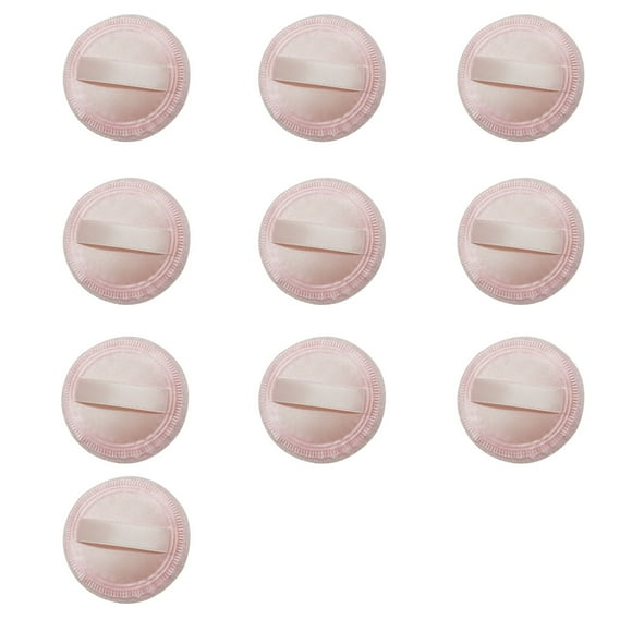 Polvos sueltos Borla para polvos Borla para polvos secos Borla pequeña de franela con lazo Borla de maquillaje Almohadilla para fotografía infantil Herramienta de maquillaje