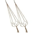thumbnail image 3 of 2 X Vintage Macrame Plant Hanger Flower Pot Holder Hanging Basket Rope Wall Art, 3 of 9