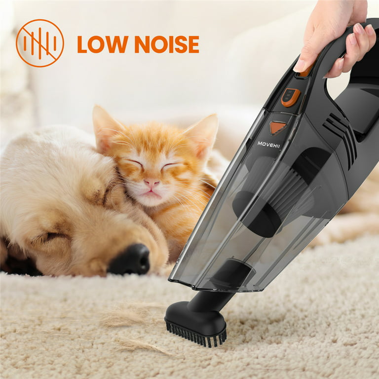 Moosoo Strong Suction handheld Vacuum, Cordless Wet Dry Hand Vacuum,  Rechargeable Handy Vac for Car & Pet Hair