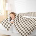 thumbnail image 4 of Feelyou Retro Wheat Plaid Queen Comforter Set, Stripes Lines Buffalo Bedding Set, 3pcs, 4 of 8