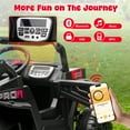 thumbnail image 4 of 24V Ride on Toy Cars, Kids Ride on UTV Cars with Remote Control, Battery Powered Electric Car for Kids Boys Girls 3-6 w/Bluetooth and Lights, 4 Wheelers Drive, Black, 4 of 7