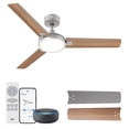 thumbnail image 1 of Ventilador de techo Dreo Smart 132 cm con luces de 12 velocidades, color gris, 1 of 9