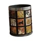 thumbnail image 3 of Cubo de basura redondo con tapa abierta, 10 L, decorativo, elegante, para el hogar Pintura de plata, 3 of 9