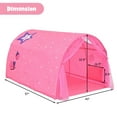 thumbnail image 3 of Costway Kids Bed Tent Play Tent Portable Playhouse Twin Sleeping w/ Carry Bag, 3 of 10