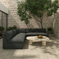 thumbnail image 4 of Moe's Home Collection Miles Outdoor Sectional Fabric Gray, 4 of 5