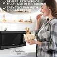 thumbnail image 6 of RCA 0.7 Cu. Ft. Microwave Oven - Small Microwave Oven Compact Microwave Ovens for Small Spaces, Countertop, Apartment 700 Watt Microwave - Black, 6 of 8