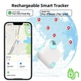 thumbnail image 3 of QJUHUNG Traqueur Intelligent GPS Rechargeable Type-C Anti-Perte - Suivi en Temps Réel Aucune Installation Requise Compatible avec Apple Find My App Idéal pour Animaux Sacs Bagages Bicyclettes Voitures P, 3 of 6