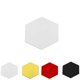thumbnail image 3 of 3D espejo hexagonal extraíble etiqueta de la pared calcomanía decoración del hogar arte bricolaje - plata - 100x85x50mm 12 Piezas sidaley JJ13756-01B, 3 of 6