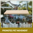 thumbnail image 3 of DEEPCRAFF Light Brown Wooden Perch Stand for Finch Birds - Climbing and Resting Accessory for Bird Cages, 1 Piece, 3 of 8