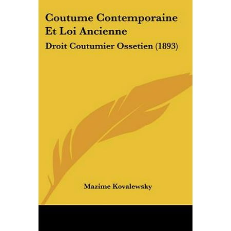 Coutume et loi dissertation