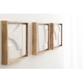 thumbnail image 3 of Kate and Laurel Yukiah Modern Geometric Wooden Wall Art Set, Set of 3, White and Natural Wood, Transitional Decorative Sculptural Wood Plaque Art Collection for Wall Decor, 3 of 9