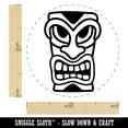 thumbnail image 2 of Hawaiian Tiki Head Rubber Stamp for Scrapbooking Crafting Stamping - Medium 1 Inch, 2 of 7