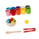 thumbnail image 5 of Bolas de arcoíris en vasos, juguetes de desarrollo de habilidades motoras Montessori para educación temprana, juego de combinación de madera para, 5 of 9