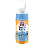 ARM & HAMMER Simply Saline Nasal Care Daily Mist 1.6oz – Instant Relief for Every Day Congestion – One 1.6oz Bottle