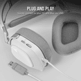 thumbnail image 4 of Corsair HS80 RGB USB Premium Gaming Headset with Dolby Audio 7.1 Surround Sound (Broadcast-Grade Omni-Directional Microphone, Memory Foam Earpads, High-Fidelity Sound, Durable Construction) White, 4 of 18