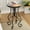 Colorful(Blossom)+Black, variant on Stow Outdoor Patio Round Side Table, Ceramic Tile, Iron, Black + Colorful