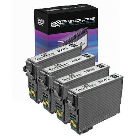 Speedy Inks - 4pk Remanufactured Epson T200 T200XL T200XL120 Black ink cartridge for use in XP-400, XP-200, WF-2520 All-in-One, WF-2530 All-in-One, WF-2540 All-in-One,