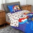 thumbnail image 1 of Pat' Patrouille Ensemble de Draps pour Enfant avec Couette Réversible, Lit Simple en Sac - Ensemble 4 Pcs pour Enfants, 1 of 9