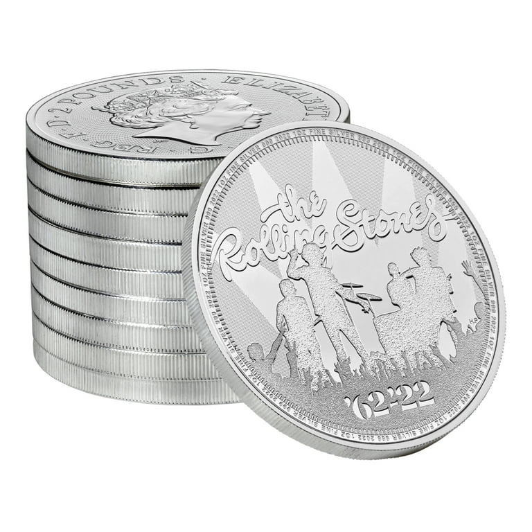 2022 Music Legends Series - Rolling Stones 1 oz .999 Fine Silver