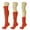 Orange, variant on 2 Pairs Cotton Slouch Knee High Socks Shoe Size 5-10 (Orange)