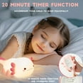 thumbnail image 2 of Lindos artículos de ajolote: Luz nocturna recargable para niños con diseño de silicona LED | Ideal para mesitas de noche y decoración infantil, 2 of 6
