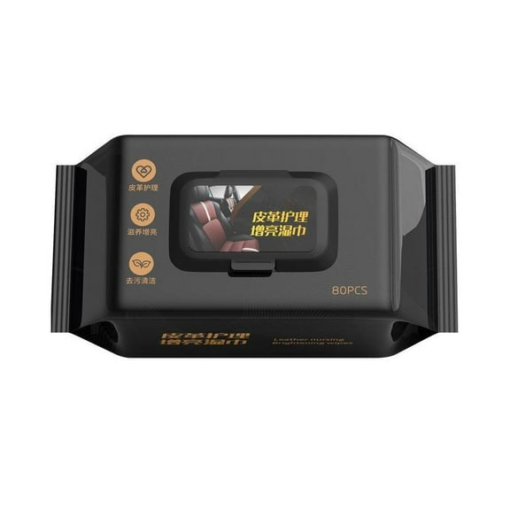 Car Interior Leather Care and Cleaning Wet Wipes Stain Coating Wiping