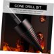 thumbnail image 3 of Drilling Power Tool Log Splitter Drilling Tool Wood Cone Drill Split Electric Wood Drill Firewood Splitter Drill Corkscrew Steel Spiral 10.5X4CM Black, 3 of 5