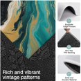 thumbnail image 3 of Teal Marble Gold Wave Pattern Kitchen Rugs Sets Of 3,Kitchen Runner Rugs Non Skid Washable,Decorative Kitchen Floor Mats for Kitchen,Sink,Laundry,17"x30"+ 17"x47" + 17"x59", 3 of 6