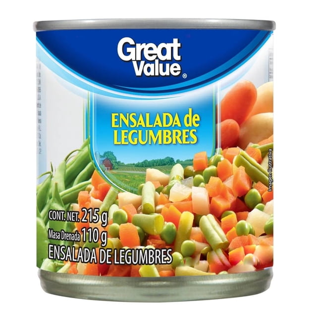 Ensalada de legumbres Great Value 215 g