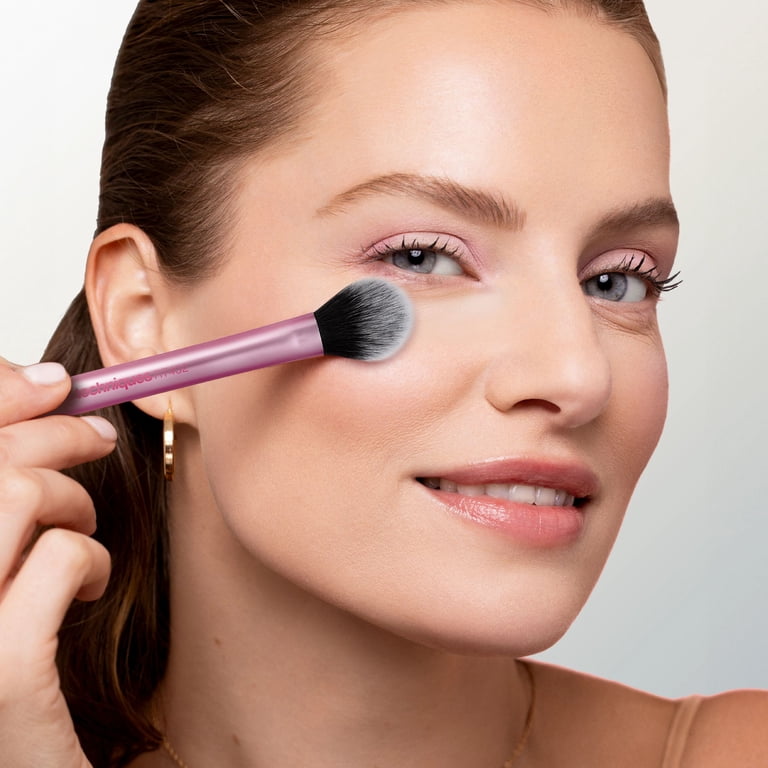 リアルテクニクス Real Techniques Setting & Highlighting Cheek Makeup Brush, 1ct