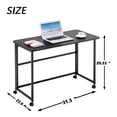 thumbnail image 7 of Folding Writing Desk Computer Desk for Small Space,31.5" Folding Desk for Study, Home Office,Small Spaces,black, 7 of 7
