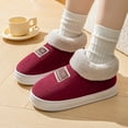 thumbnail image 4 of Mostsola Boots for Women Cozy Fuzzy Memory Foam House Slipppers Casual Indoor Slip on Shoes, 4 of 9