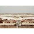 thumbnail image 5 of Art Silk Chevron Rug Beige 5 x 76" Vintage Style Distressed Microfiber Polyester, 5 of 5
