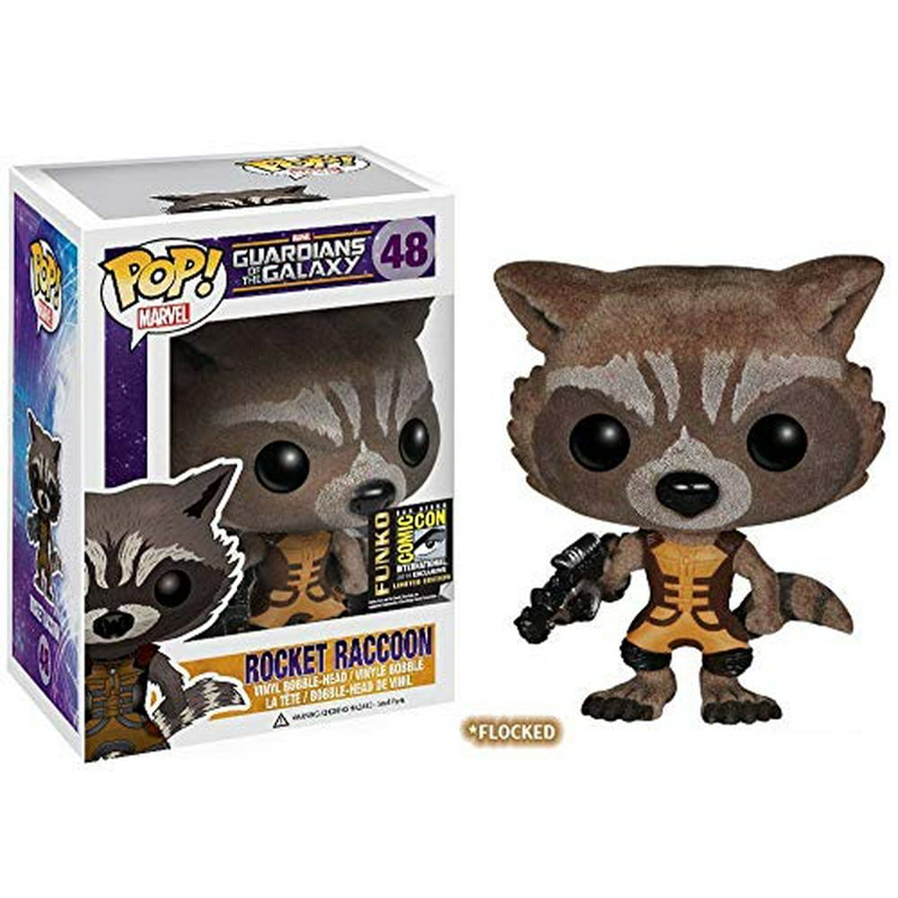 Funko SDCC 2014 Pop Guardians of The Galaxy #48 Rocket Raccoon (Flocked) - Walmart.com - Walmart.com