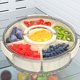 thumbnail image 5 of Platón de Servicio Dividido, Bandeja de Servicio Giratoria Dividida de Gran Capacidad Portátil con Tapa para fruta, 5 of 7