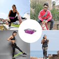 thumbnail image 4 of Waterproof Slim Belt Bag with 4 Pockets for Running Travel Hiking Walking Lightweight Crossbody - violet, 4 of 5