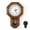 Brown, variant on Vintage Pendulum Wall Clock, Wood-Looking Plastic, Battery Operated, Brown
