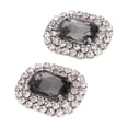 thumbnail image 1 of tredstone Rhinestone Shoe Clips Wedding Buckle DIY Bride Shoe Decorative Charms Gray, 1 of 8