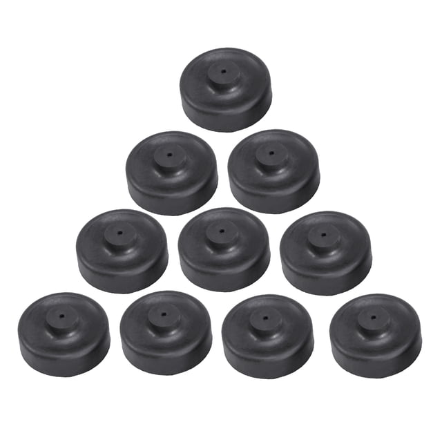 PTOOTP 10 unidades de gel de sílice A5 para bomba de aire de acuario, membrana de bomba de oxígeno, accesorios para pecera (diámetro interior: 2,5 cm, diámetro exterior: 3,5 cm, color negro)