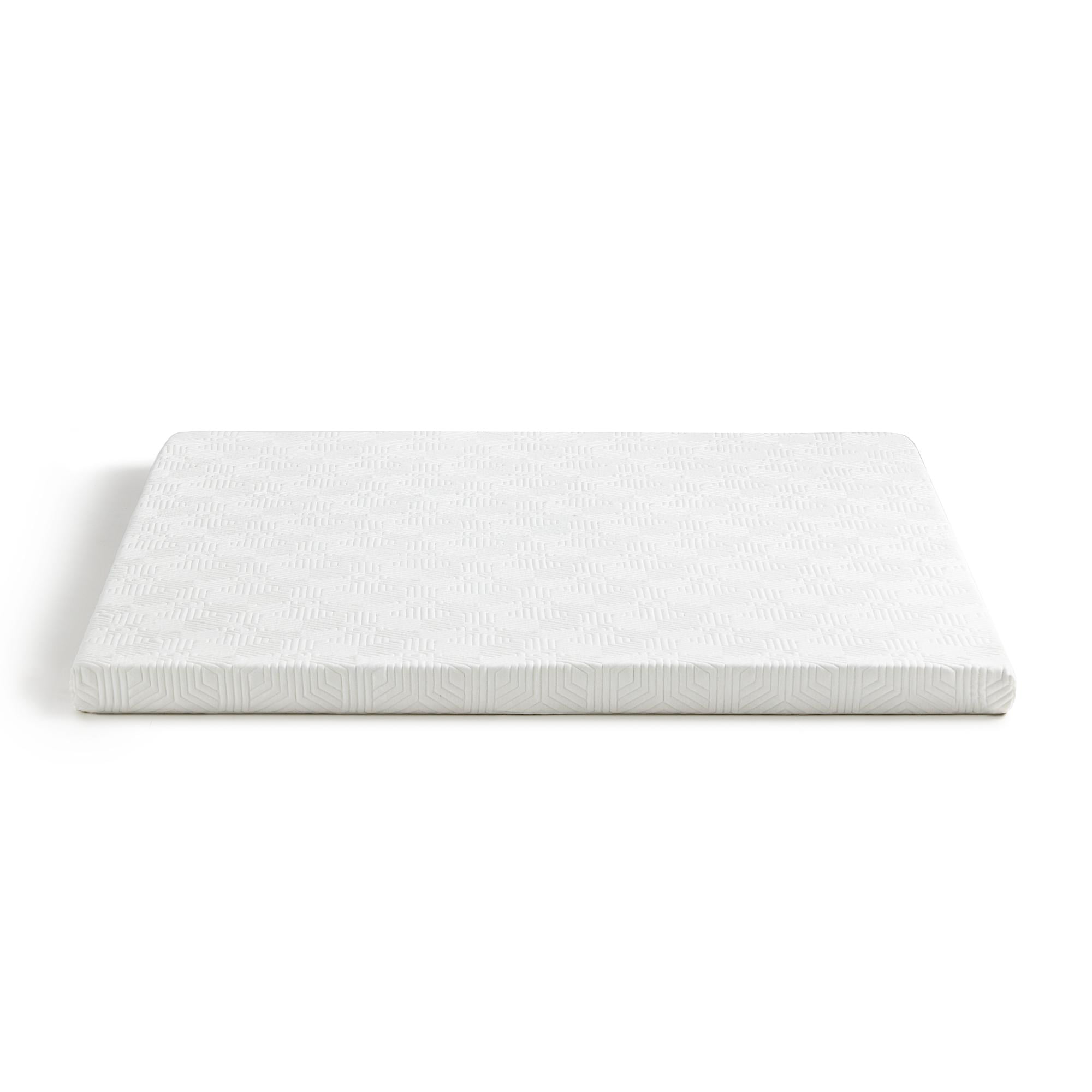 Lucid 3" Gel Memory Foam Mattress Topper, King - Infused with Cooling Gel and Aloe, Washable Cover
