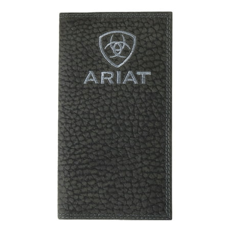 Ariat Rodeo Bull Hide Black Embroidered Wallet A3556201