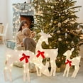 thumbnail image 6 of Light Up Deer, Christmas Yard Decoration, 60 LEDs Lighted Deer Christmas Decoration, Indoor Outdoor 2D Lighted Deer Family for Christmas Yard Decoration Light Up Display, 6 of 7