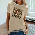 thumbnail image 2 of Elegante blusa de manga corta con cuello redondo y manga abullonada para mujer OAVQHLG3B Store  lin121212, 2 of 5