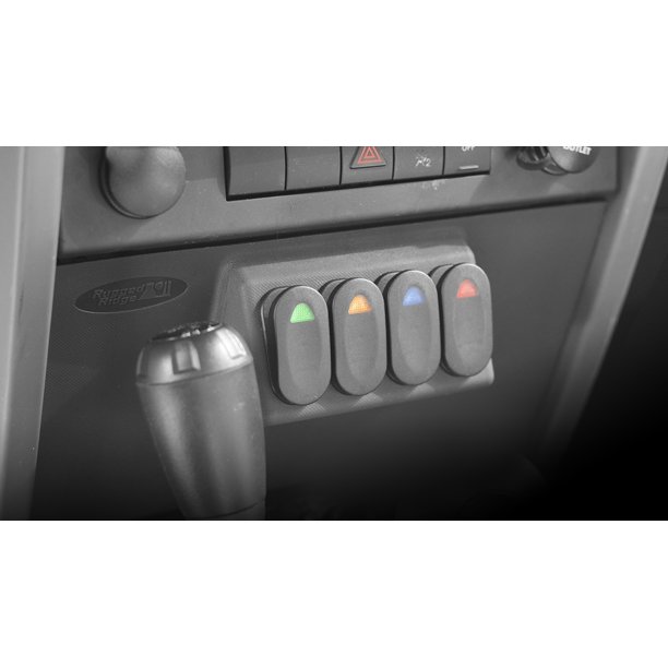 Rugged Ridge 17235.85 Accessory Switch Panel For Jeep Wrangler (JK