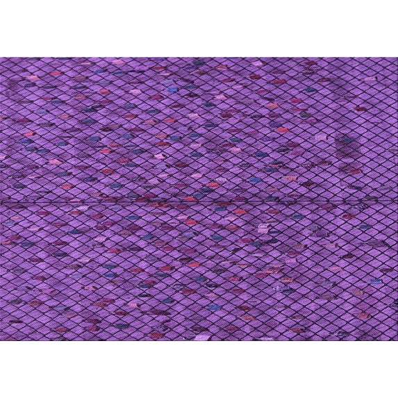 Ahgly Company Machine Washable Indoor Rectangle Transitional Bright Purple Area Rugs, 8' x 12'