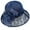 Navy-3, variant on Women's Fashionable Ventilated Printing Fisherman Hat With Bow Tie Sun Hat Bucket Hats Blue