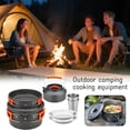 thumbnail image 2 of Camping Cookware Set for 2-3 People, Aluminum Outdoor Cooking Kit with Pot, Frying Pan, Kettle and Tableware for Camping Hiking Picnic, 2 of 7
