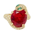 thumbnail image 3 of Anillo de serpiente para mujer, accesorio de disfraz, joyería para festivales, Halloween, cumpleaños, 3 of 8